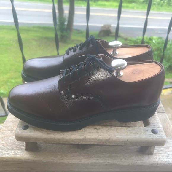 Rare Vintage Hanover Sz 10E/C Scotch Grain Plain Toe Calfskin Blucher Brown - Picture 5 of 11